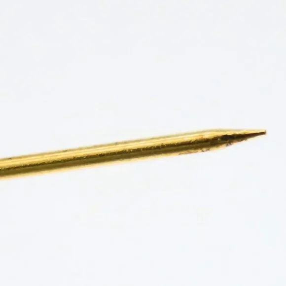 CHANEL Authentic Gold Logo Brooch